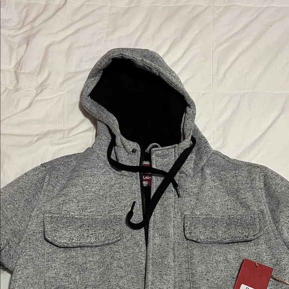 Uniqlo Men's Heather Gray Zip-Up Sweater - Picture 2 of 15